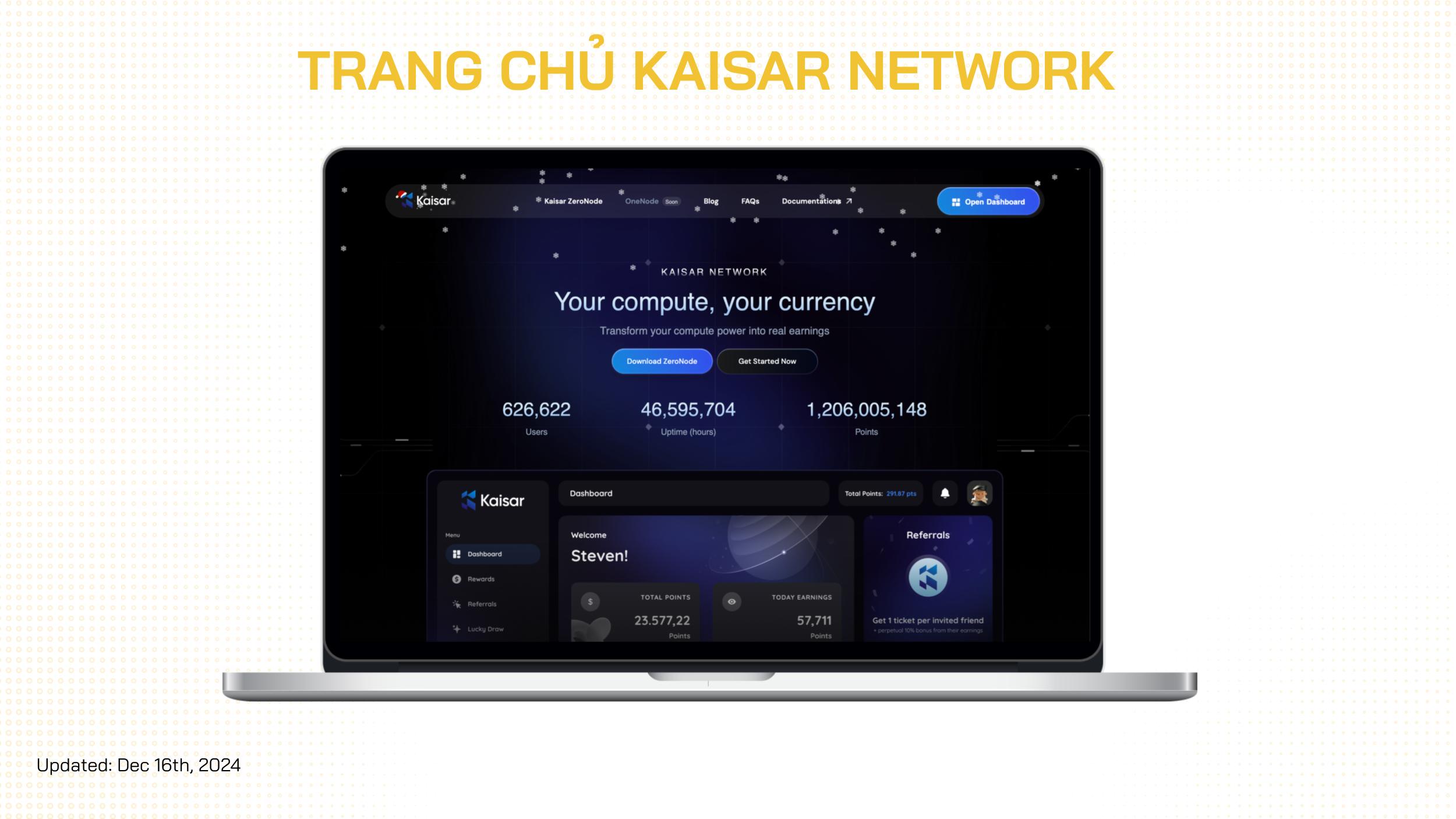 Kèo Kaisar Network (KAI) - airdrop giao thức DePIN ứng dụng vào AI 2025