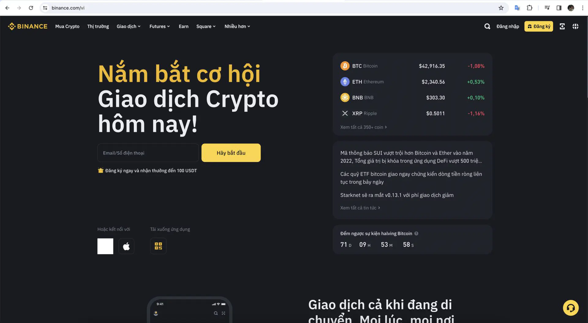 Hướng dẫn tạo tài khoản Binance chi tiết, nhanh chóng nhất 2025